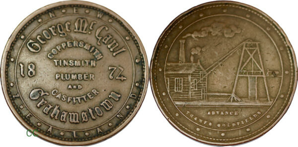 Gold rush token 1874