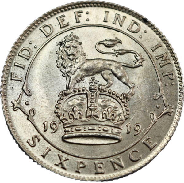 Mint state sixpence 1919
