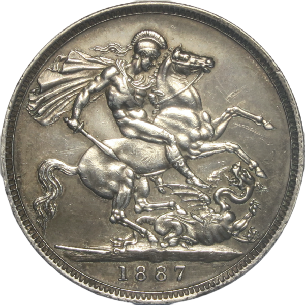 British crown coin 1887