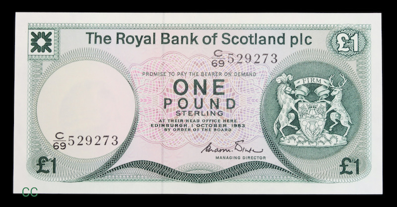 Royal scottish pound 1983