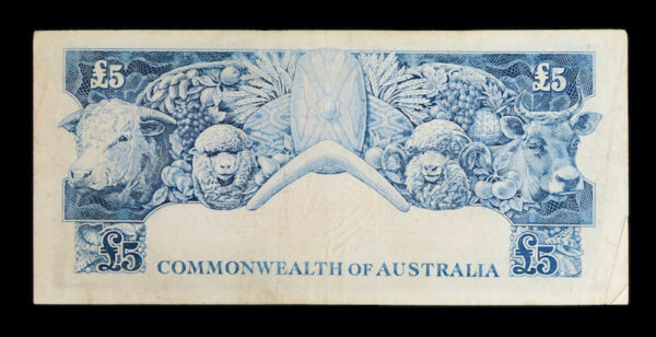 Australia 5 pounds banknotes