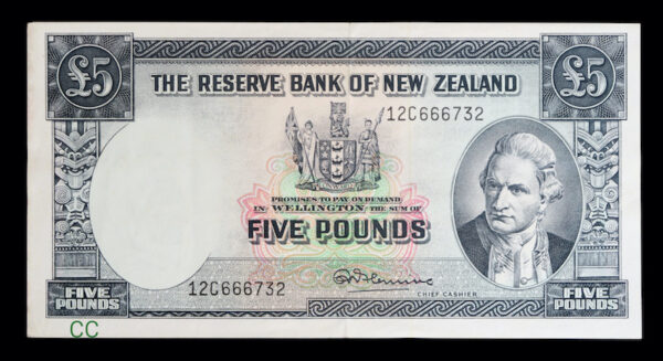 Nz five pounds 1960 to 1967