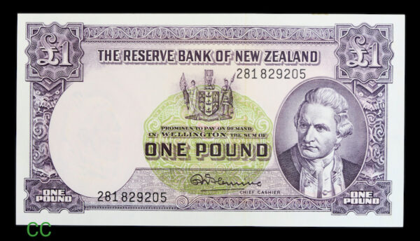 New zealand pound note sterling