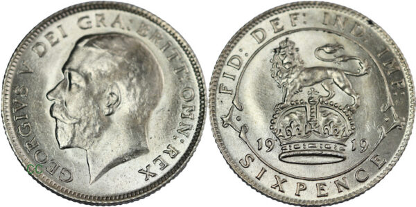 Choice 1919 sixpence
