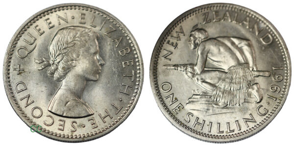 New zealand shilling 1961