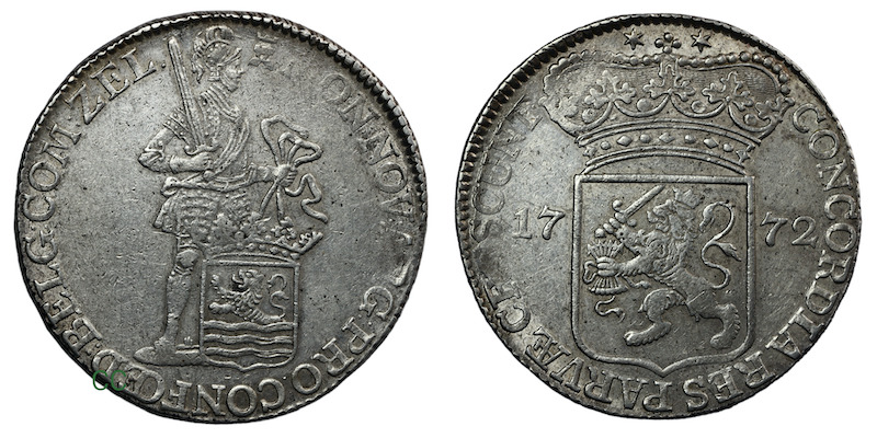 Zeeland silver ducat 1772
