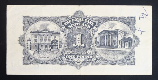 Scotland one pound 1965