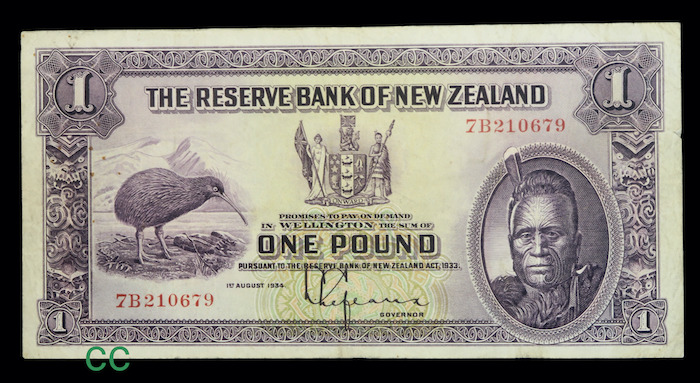 New zealand pound 1934