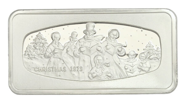 Silver christmas ingot 1973