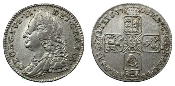 1758 british sixpence