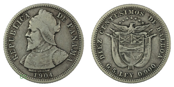 Panama 25 centestimos 1904
