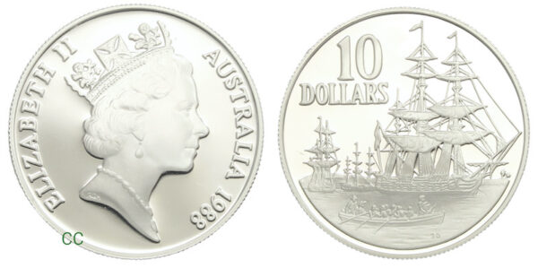 Australia bicentenary coin 1988