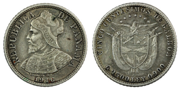 Panama 5 centesimos 1916