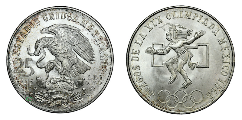 Eagle and snake coin 1968