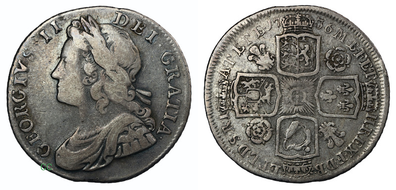 George second shilling 1736