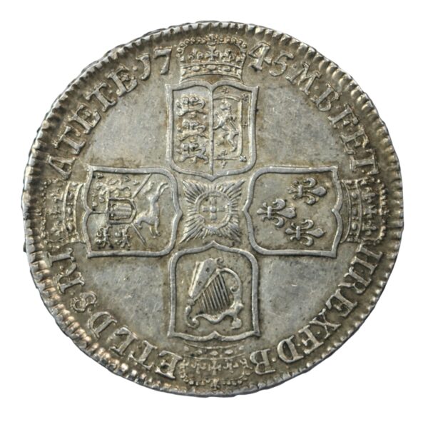 George the second 1745 hakfcrown lima