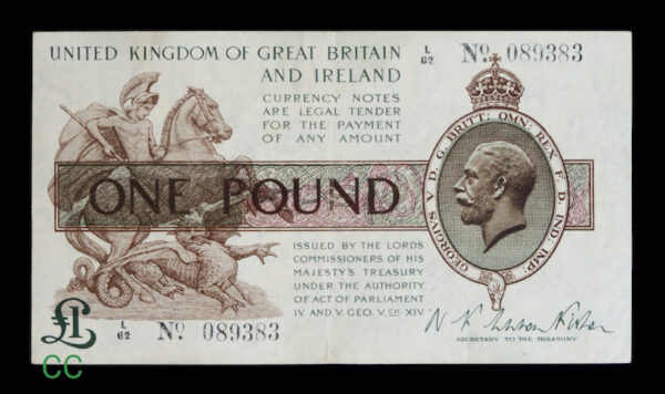 British one pound 1919