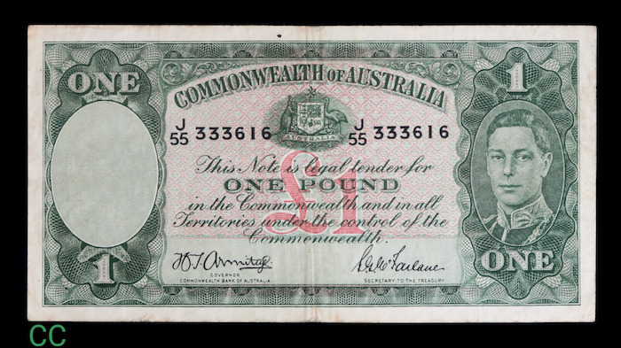Australia one pound 1942