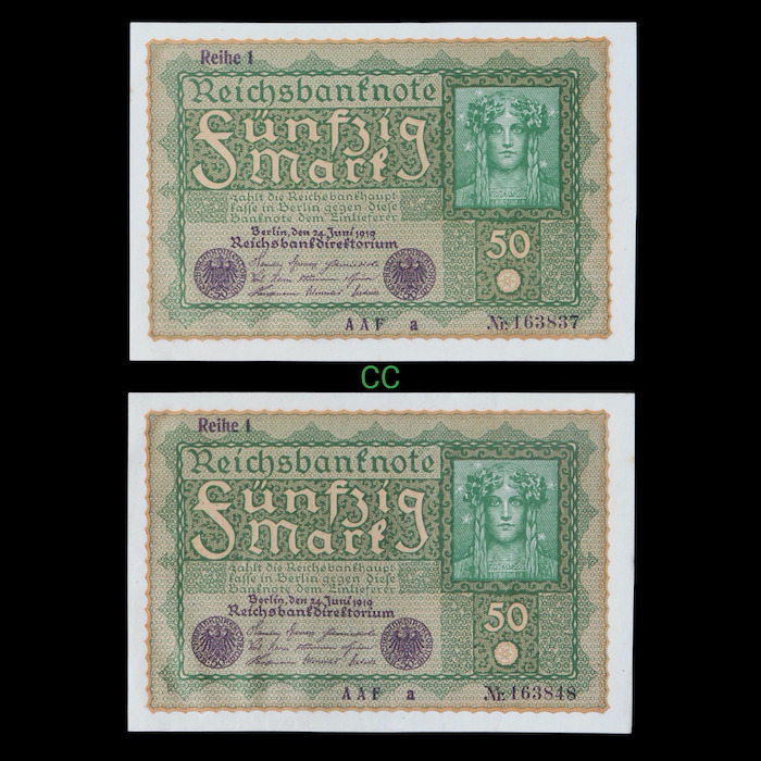 Reichsbanknote 50 marks 1919