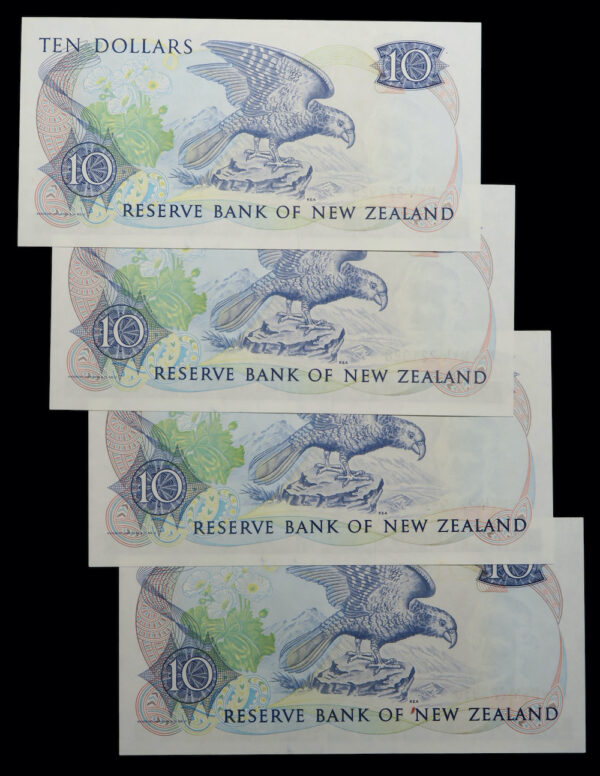 New zealand run of 4 ten dollars