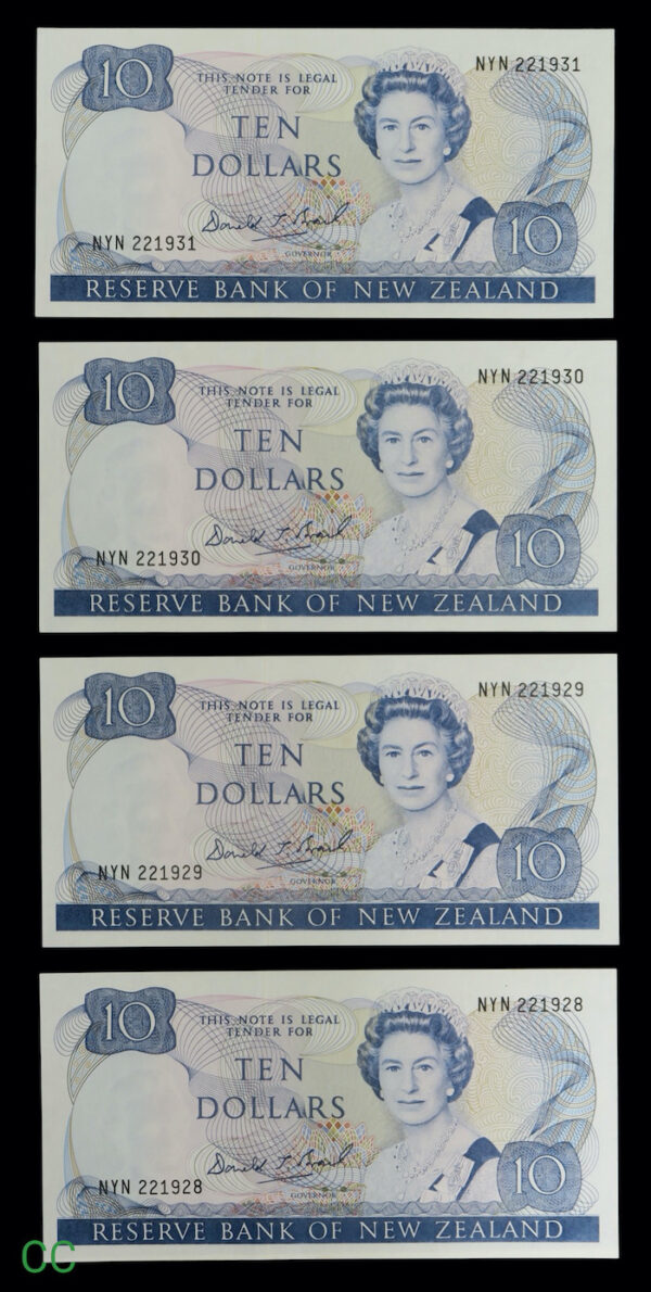 Consecutive banknotes