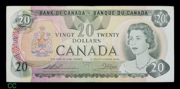 Canada 20 dollars note 1979