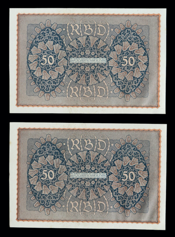 Weimar 50 marks Reichsbanknote 1919