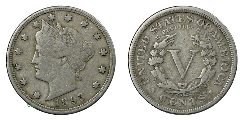 Liberty nickel 1893