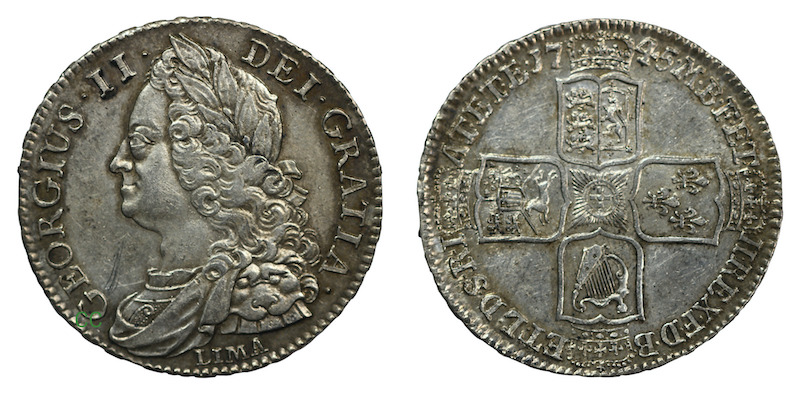 1745 halfcrown lima