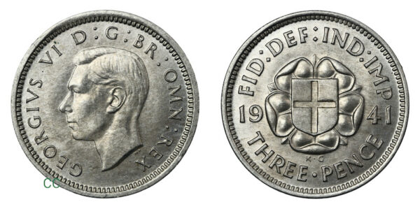 British threepence 1941