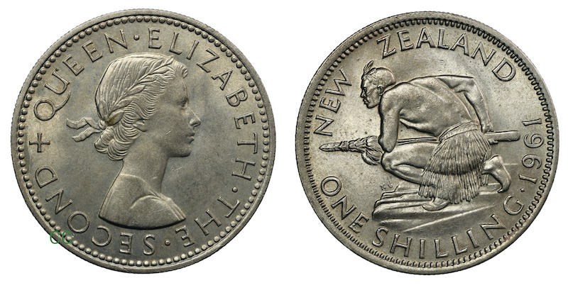 New zealand shilling 1961