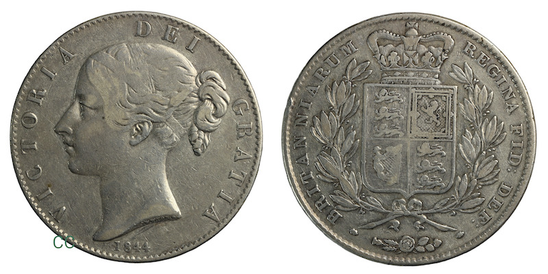 1844 crown with star stops