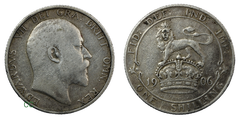 Edward 1906 shilling