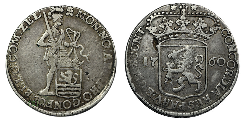 Zeeland silver ducat 1760