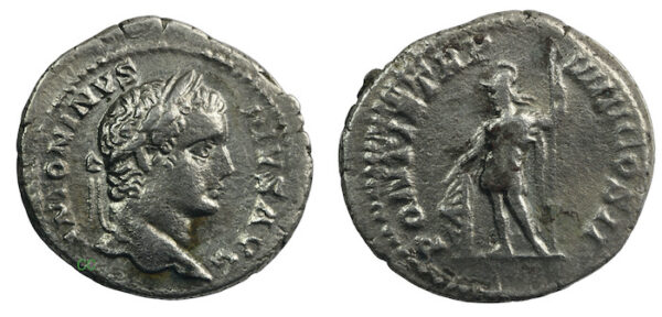 Caracalla denarius mars reverse
