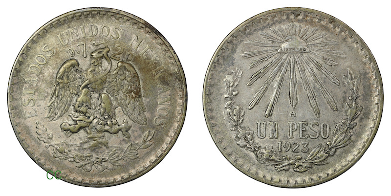 Mexico silver peso 1923