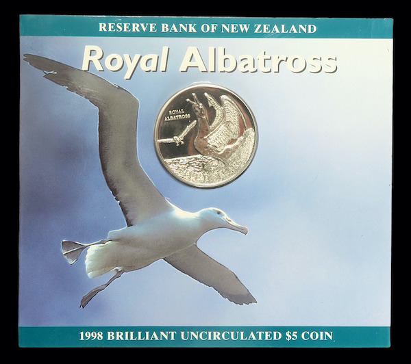 Nz albatross bird coins