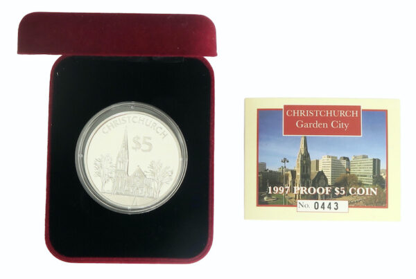 Christchurch city silver coin