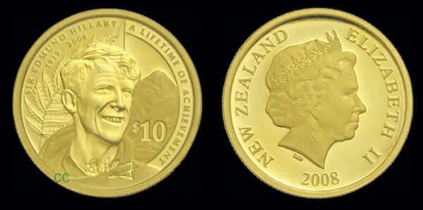 Hillary gold coin 2008