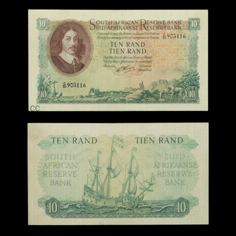 Ten rand banknote 1962
