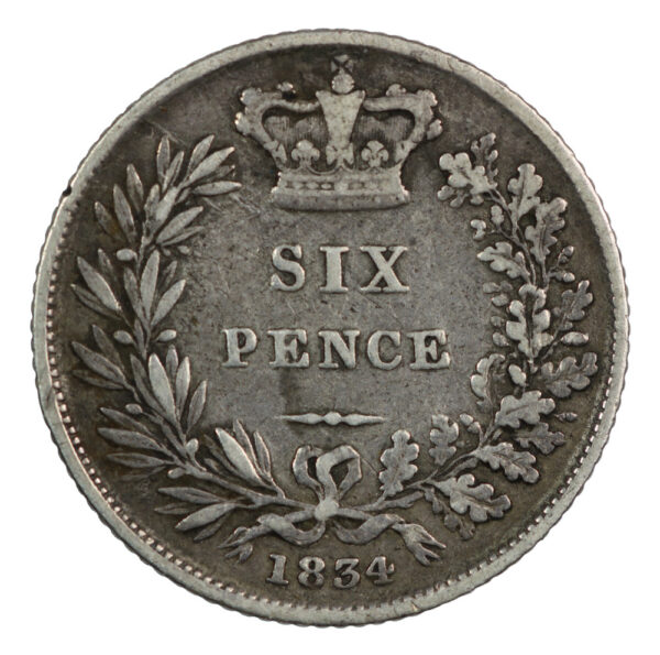 six pence 1834