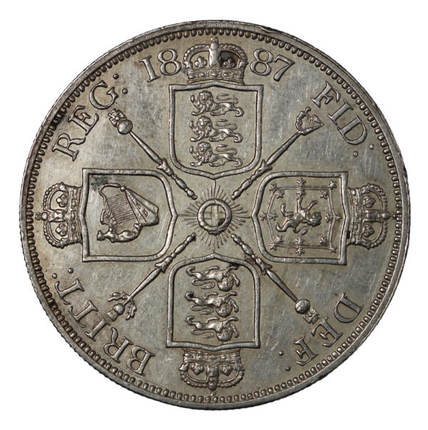 Double florin nice detailed coin