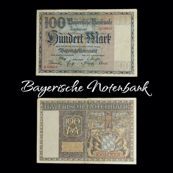 Bayenische 100 mark 1922