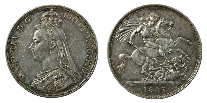 1887 british crown