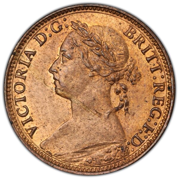 Bun head farthing 1882h