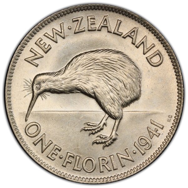 New zealand 1941 florin