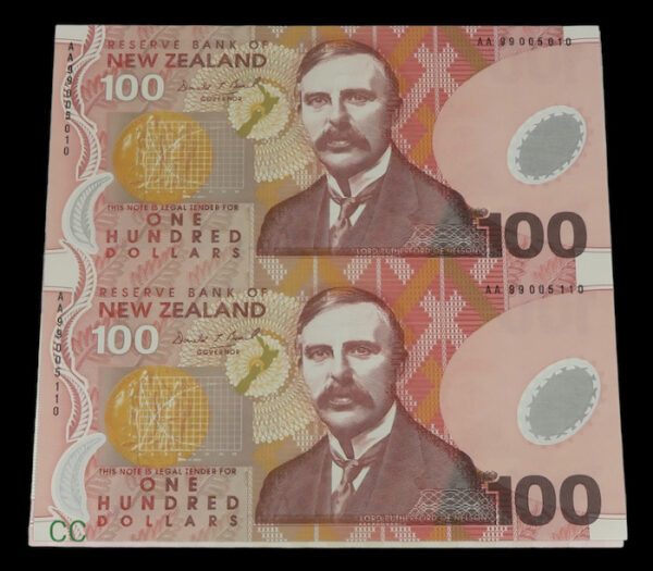 New zealand 100 dollars 1999