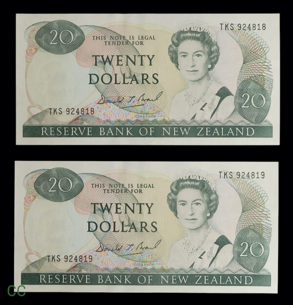 Twenty dollars new zealand pair