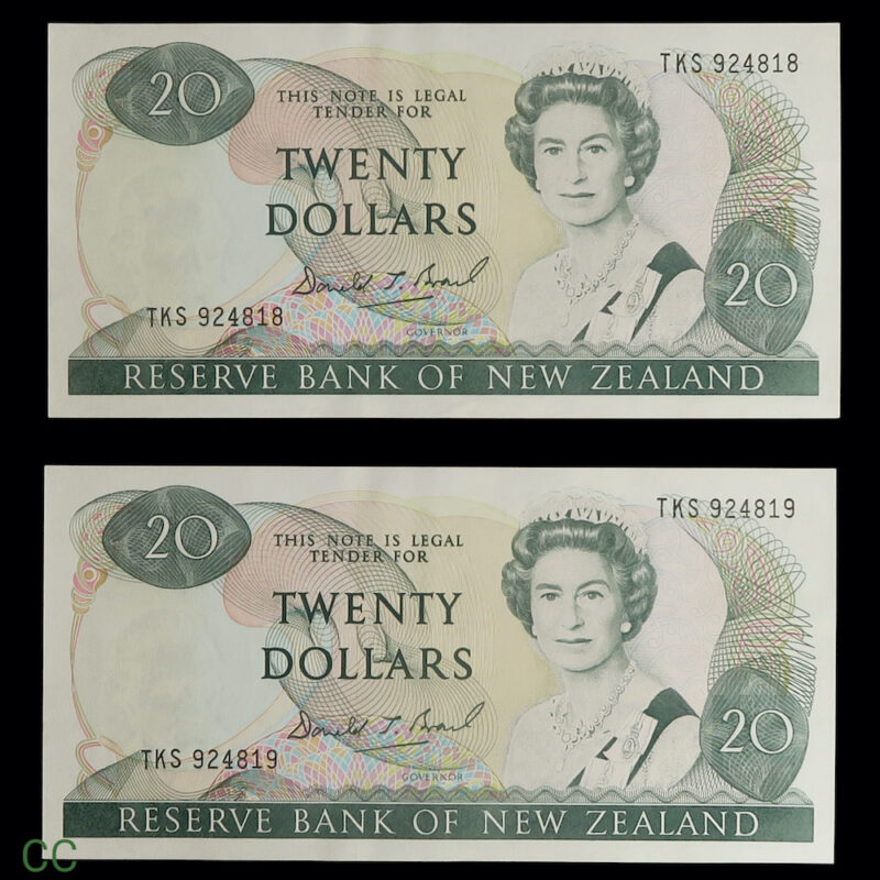 Twenty dollars new zealand pair