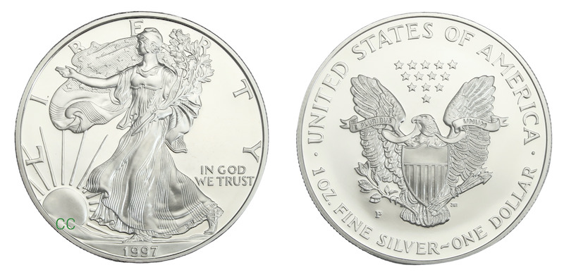 Proof silver eagle 1997